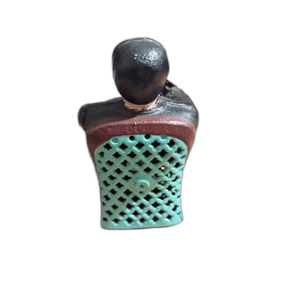 Tammany Cast Iron Mechanical Banker in Chair Coin Bank - Picture 5 of 7